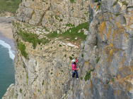 Matt-belaying-Anna-up-The-Bottle