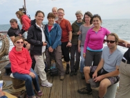 Everyone on the boat to Lundy